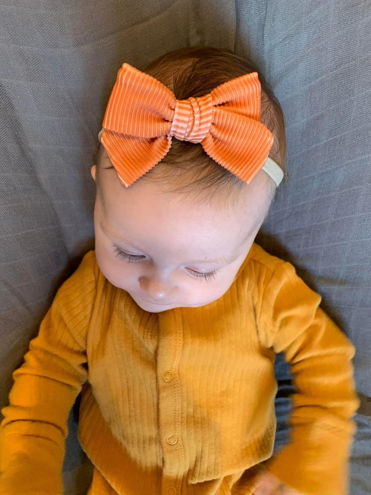 PUMPKIN ORANGE RIBBED SWIM