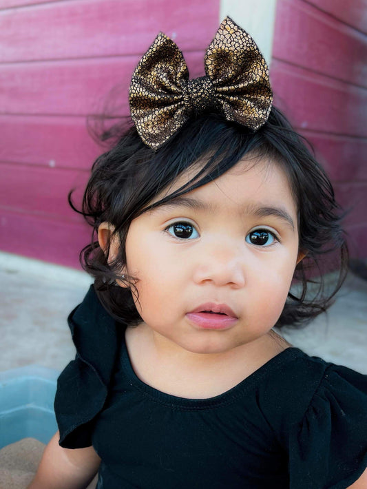 BLACK & GOLD SNAKESKIN