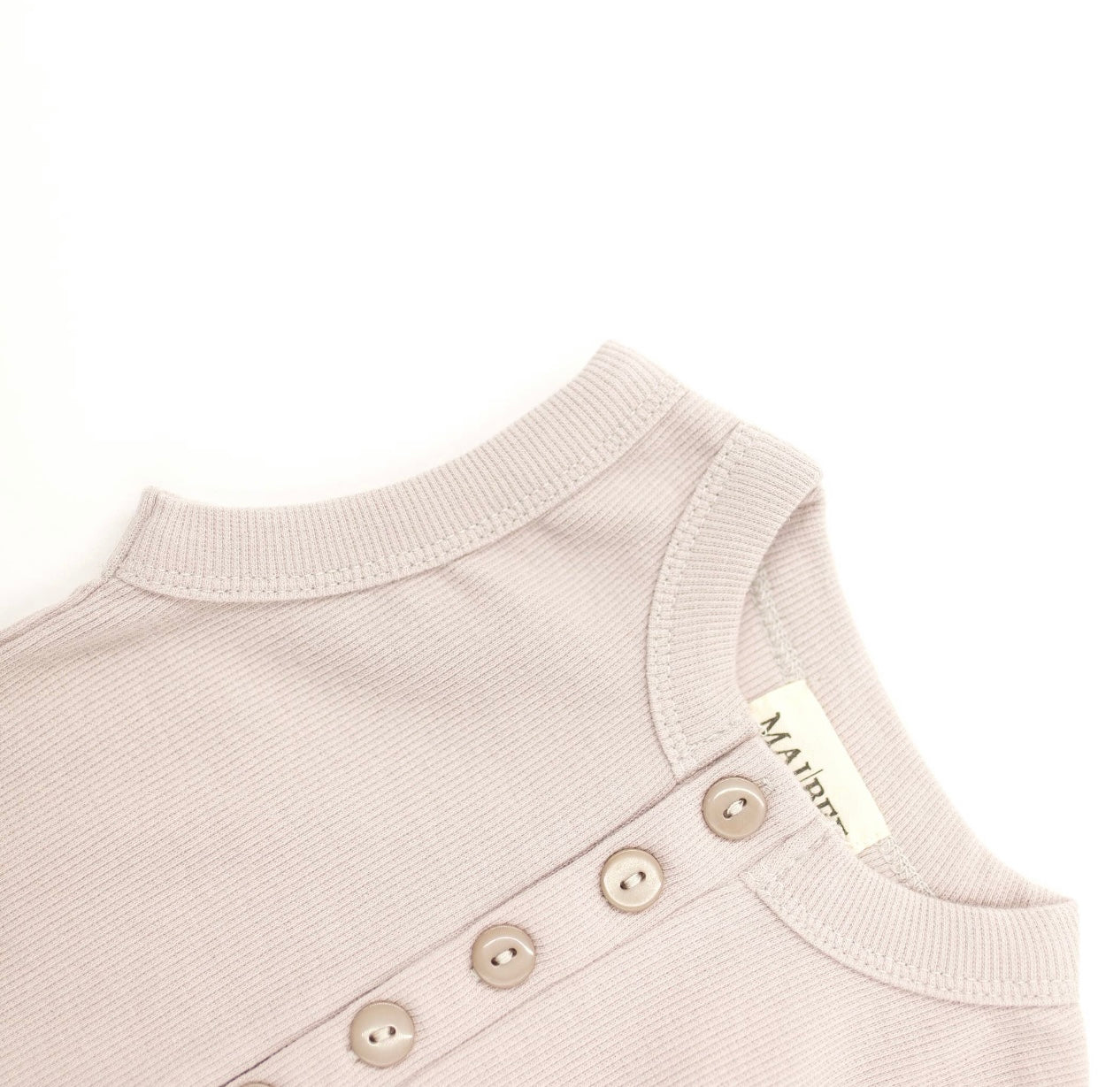 PENCIL RIBBED BUTTONED ONESIE
